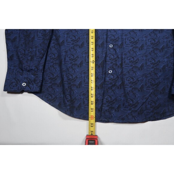 Robert Graham Mens Button Up Shirt 3XL Long Sleeve Floral Pattern Rose Flip Cuff - Picture 10 of 10
